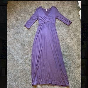 Motherbee maternity dress, purple